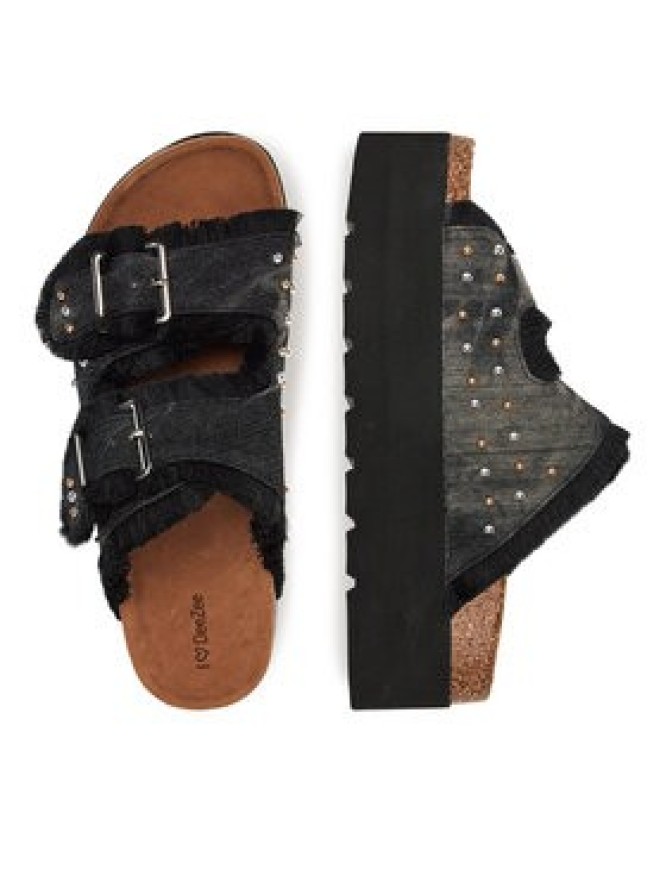 DeeZee Klapki LB-P1748 Czarny