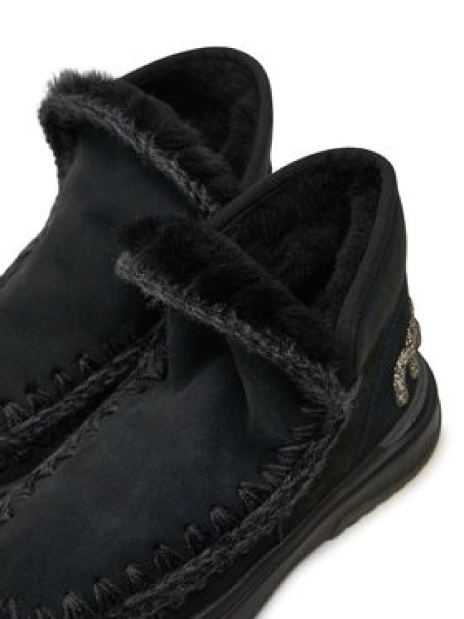 Mou Śniegowce Eskimo Jogger Glitter FW421001A Czarny