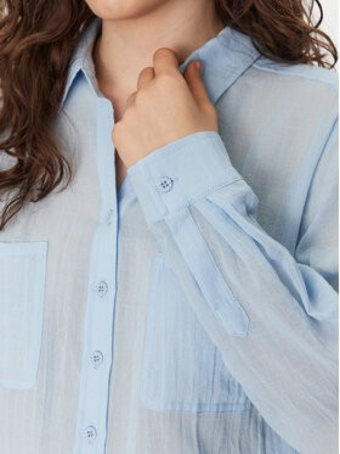 Seafolly Koszula Breeze 54795-TO Błękitny Regular Fit