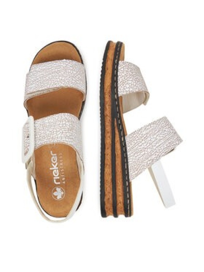 Rieker Sandały 62950-80 Biały