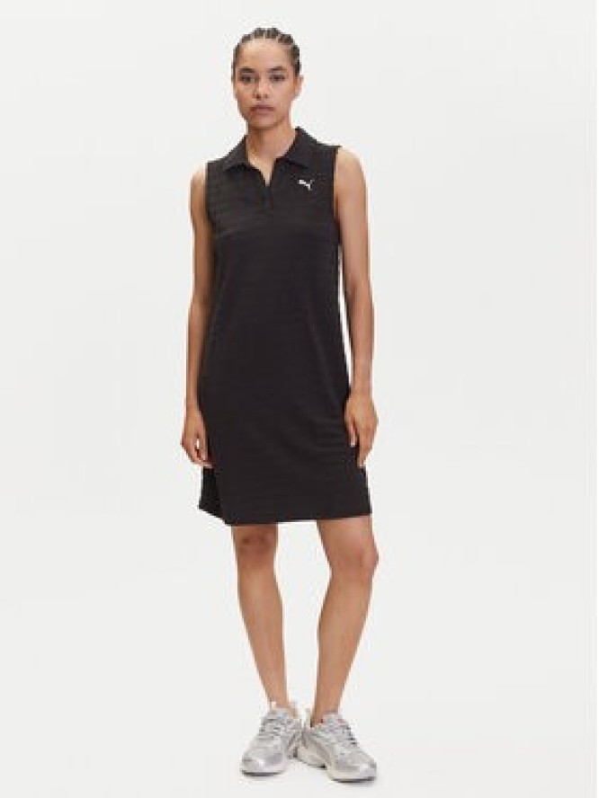 Puma Sukienka codzienna Ess Elevated 685029 Czarny Relaxed Fit