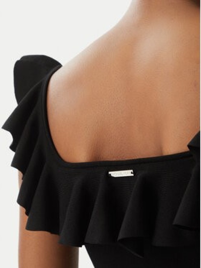 MICHAEL Michael Kors Bluzka MS661G033D Czarny Slim Fit