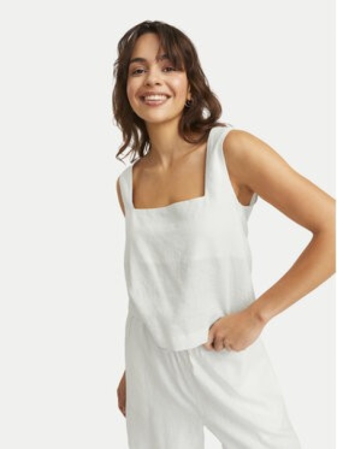 JJXX Top Breeze 12269734 Biały Relaxed Fit