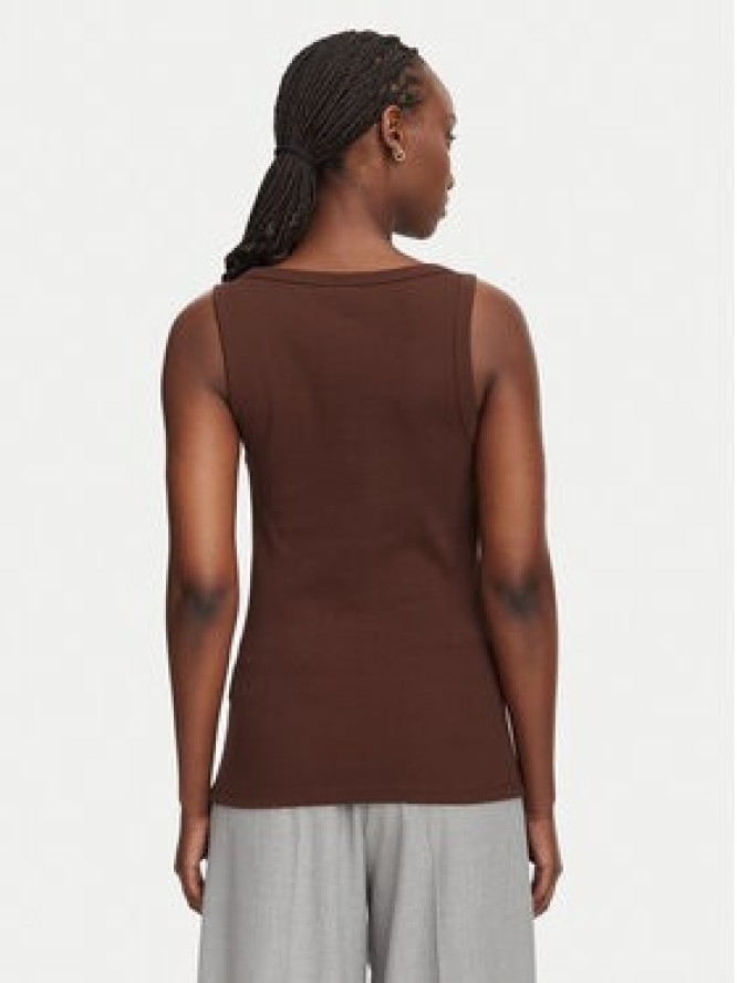 HUGO Top Datamia 50514489 Brązowy Slim Fit