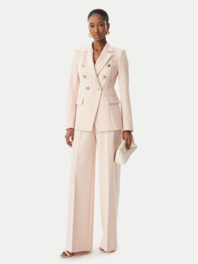 Maryley Spodnie materiałowe 26EB680/43PY Różowy jasny Regular Fit