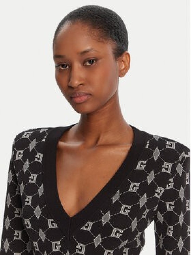 Gaudi Sukienka dzianinowa 521FD13005 Czarny Regular Fit