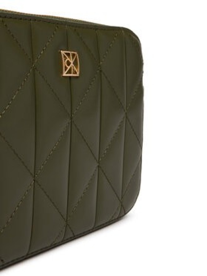 Calvin Klein Torebka Quilted Double Zip Camera Bag LV04F3328G Beżowy
