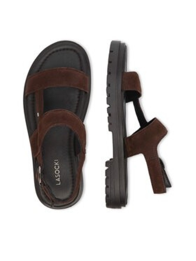 Lasocki Sandały CEO-WI34-3310-18650 Brązowy ciemny