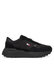 Tommy Jeans Sneakersy Modern Runner Mix EN0EN03100 Czarny