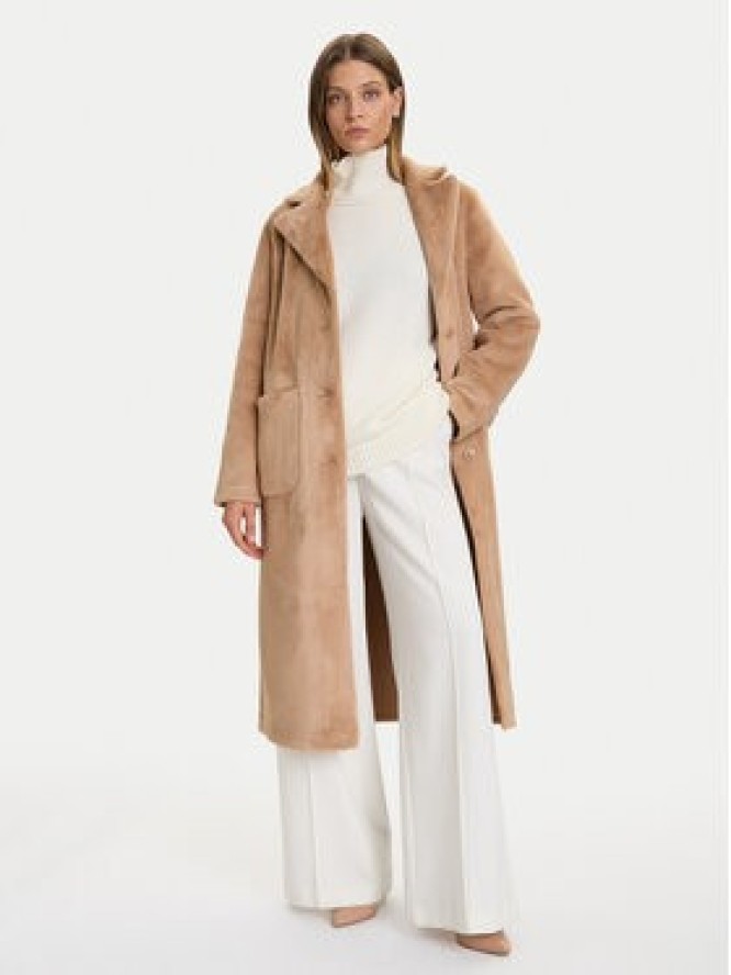 Rinascimento Płaszcz przejściowy CFC0122205003 Beżowy Regular Fit