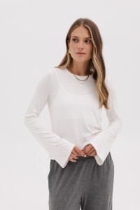 BLUZKA AMBER ECRU L - Flawless