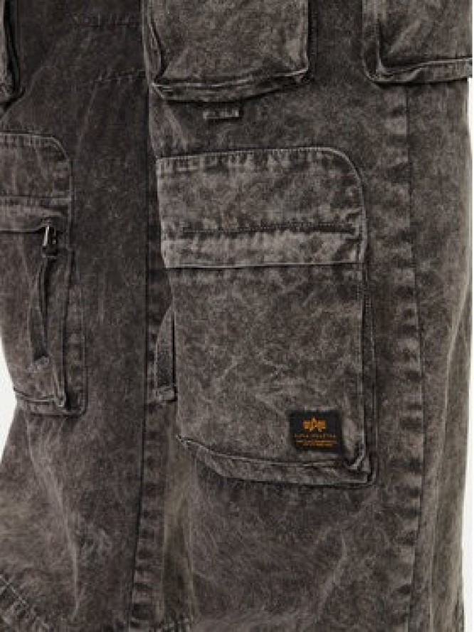 Alpha Industries Spodnie cargo 148022 Szary Regular Fit