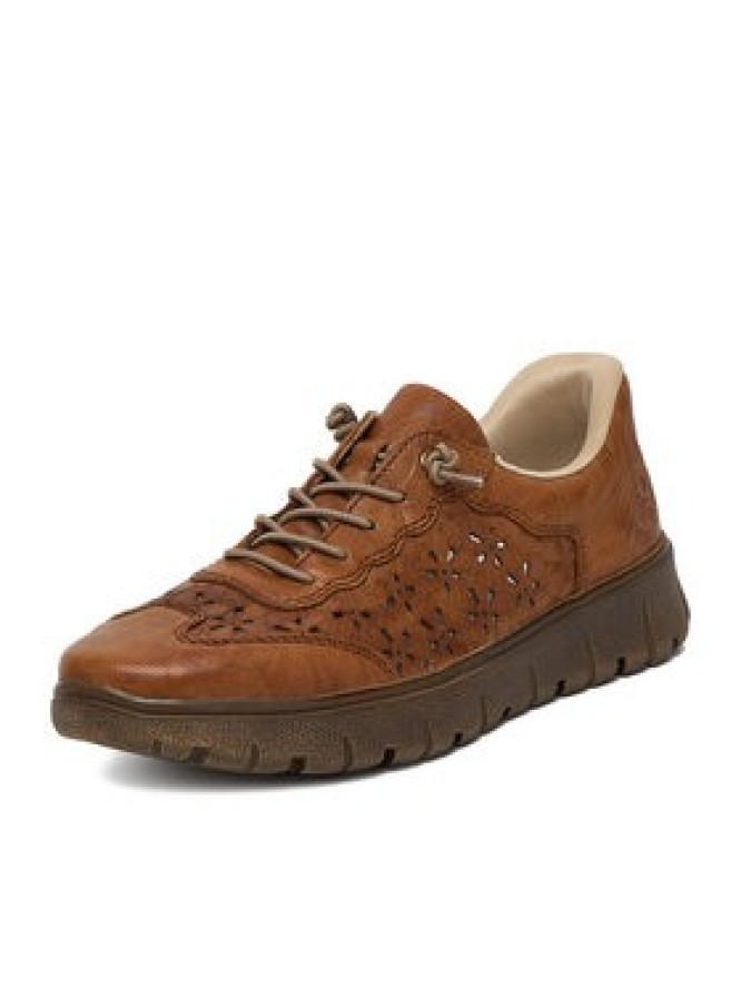 Rieker Półbuty N1358-22 Brązowy