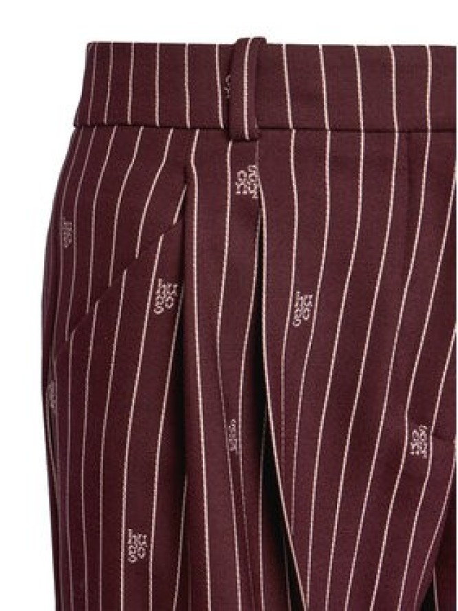 HUGO Spodnie materiałowe Haviri 50554419 Bordowy Relaxed Fit