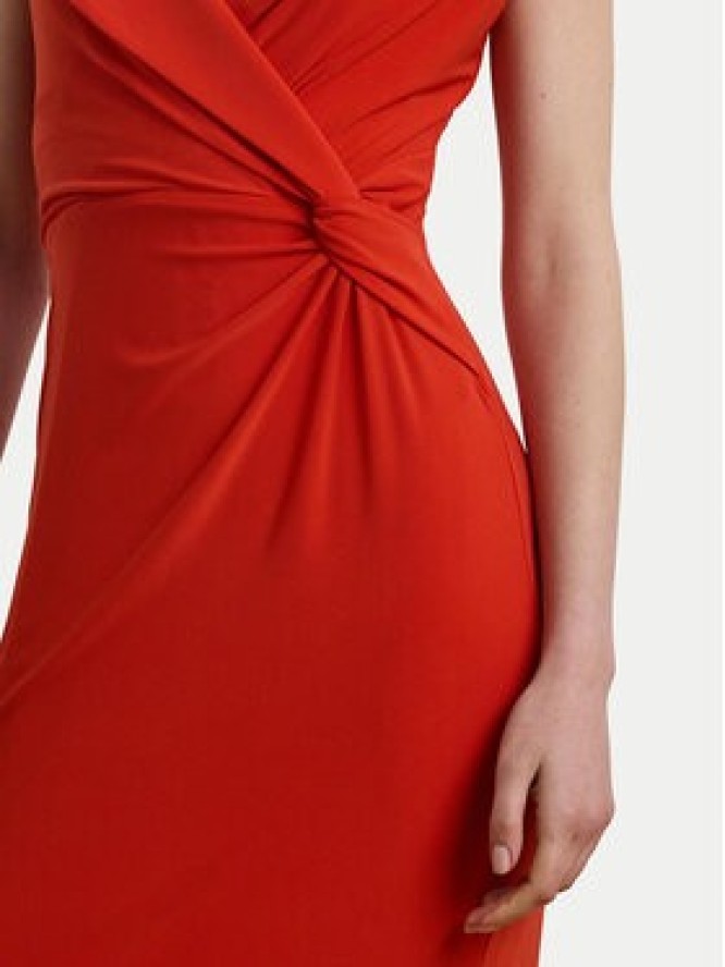 LAUREN RALPH LAUREN Sukienka wieczorowa 253863940024 Pomarańczowy Slim Fit