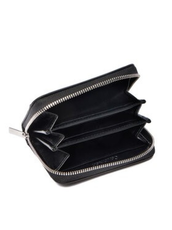 Calvin Klein Portfel Emblem Aop Embossed Zip Around LV04F1081G Czarny