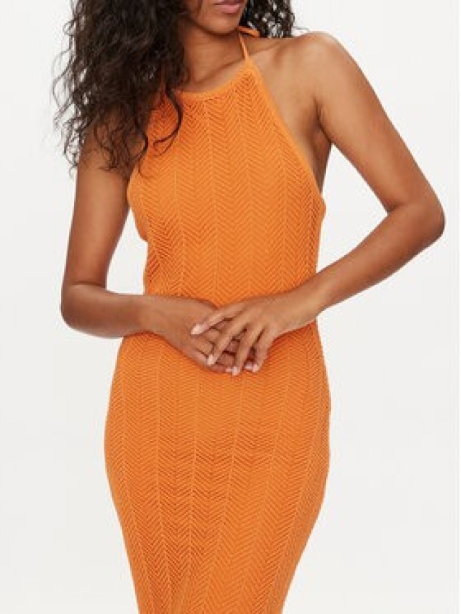 Guess Sukienka codzienna Sophie W4GK24 Z3E60 Pomarańczowy Slim Fit