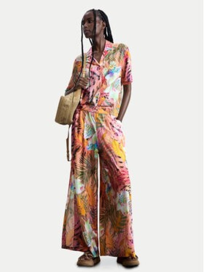 Desigual Spodnie materiałowe Swim Nasau 26SWPW56 Kolorowy Relaxed Fit