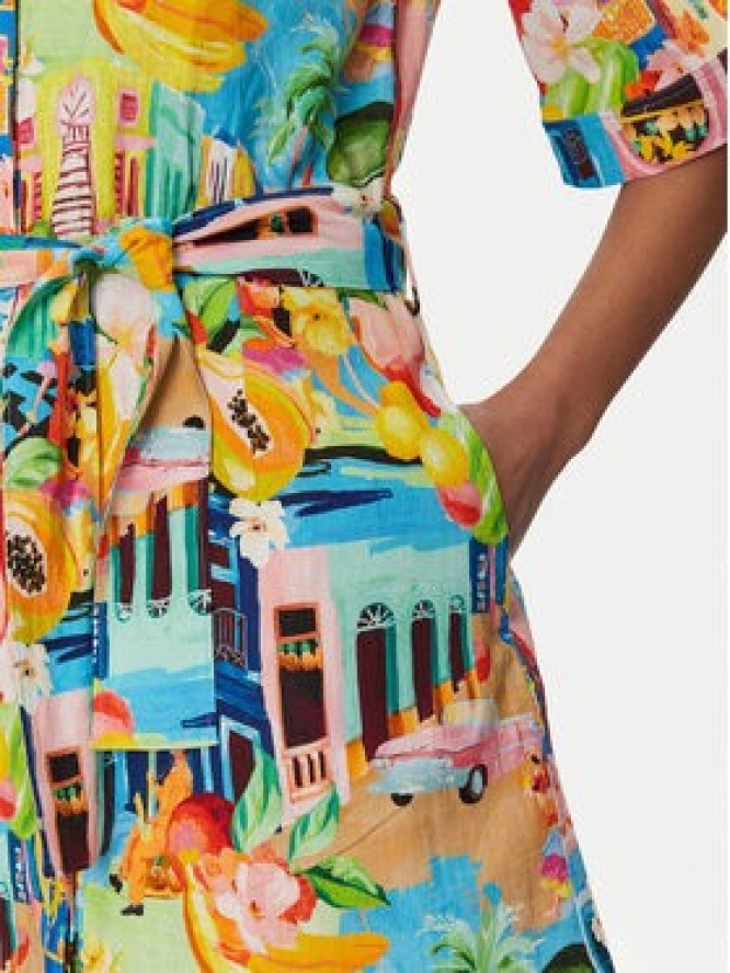 Seafolly Sukienka letnia Cuba 55442-DR Kolorowy Relaxed Fit