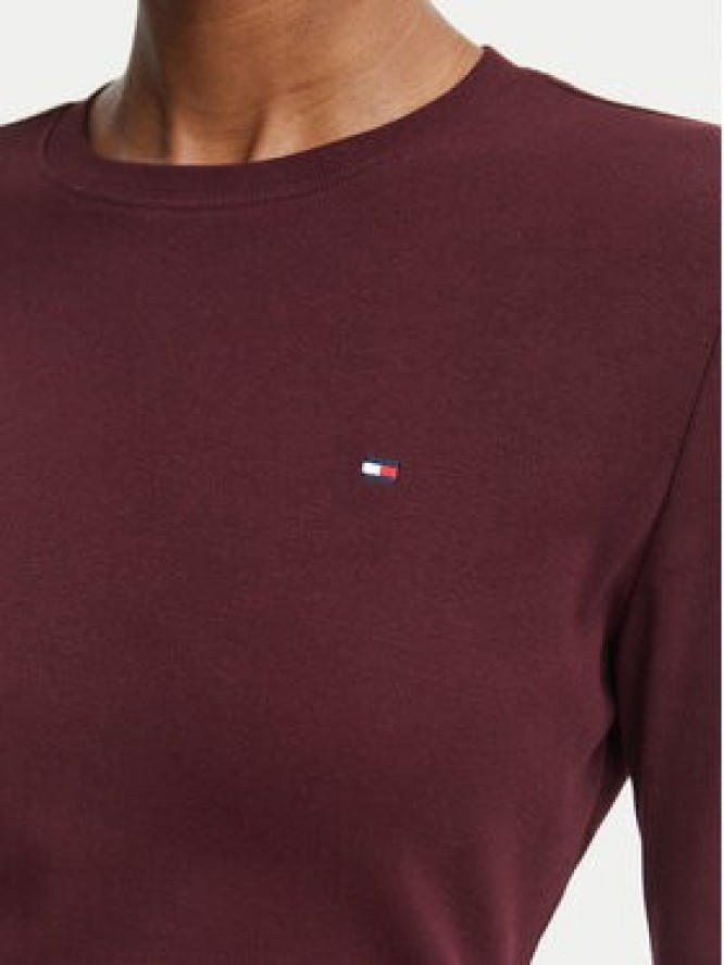Tommy Hilfiger Bluzka Cody WW0WW53689 Bordowy Slim Fit