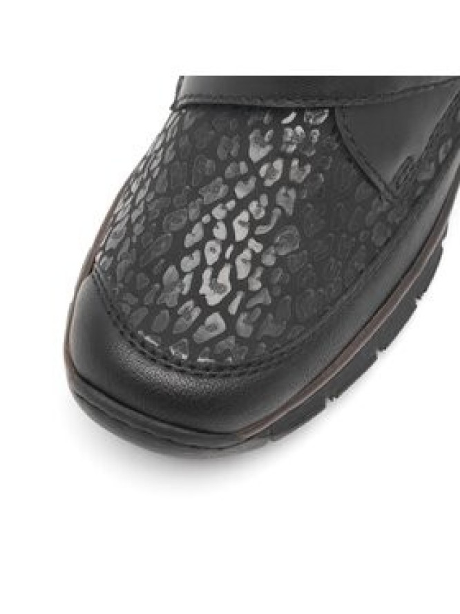 Rieker Półbuty 537C0-00 Czarny