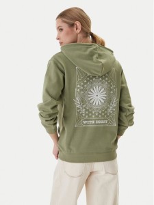 Roxy Bluza Surf Stoked Terry Vint ERJFT05062 Khaki Relaxed Fit