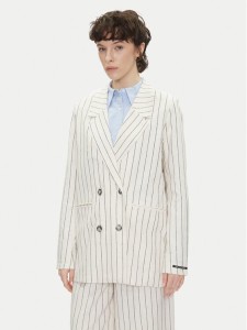 Pepe Jeans Marynarka Hannah PL402589 Écru Loose Fit