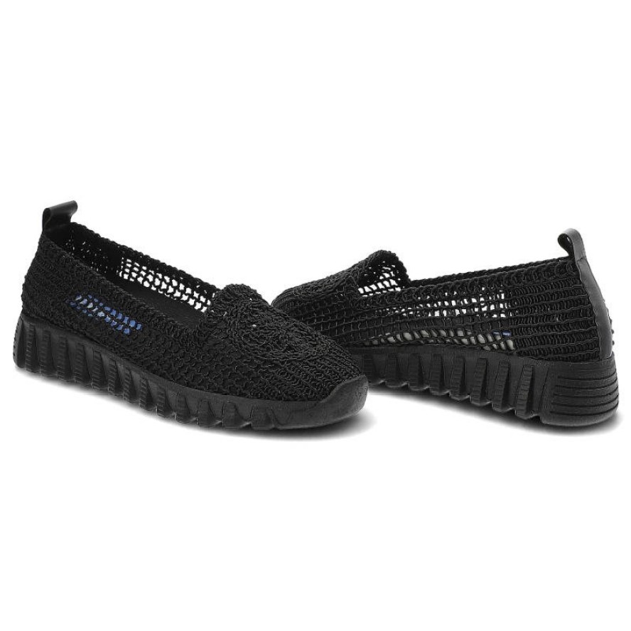 Czarne Półbuty New Performance Damskie Wygodne Obuwie