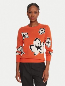 French Connection Sweter 78ZBL Pomarańczowy Regular Fit