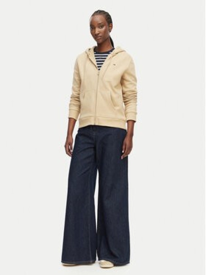 Tommy Jeans Bluza Flag DW0DW19729 Beżowy Regular Fit