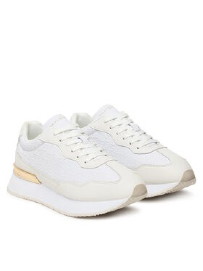 Tommy Hilfiger Sneakersy Th Chic Monogram Runner FW0FW09464 Biały