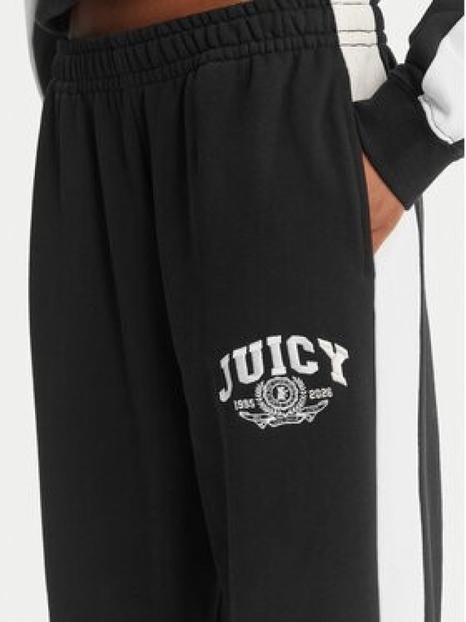 Juicy Couture Spodnie dresowe College JCSBJ126402 Czarny Relaxed Fit
