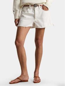 Polo Ralph Lauren Szorty jeansowe 211A12972001 Biały Straight Fit