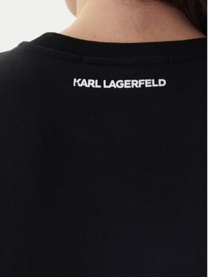 KARL LAGERFELD Bluza B1W20031 Czarny Regular Fit