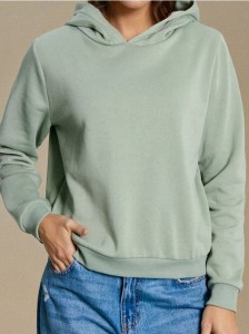 Bluza hoodie basic - zielony