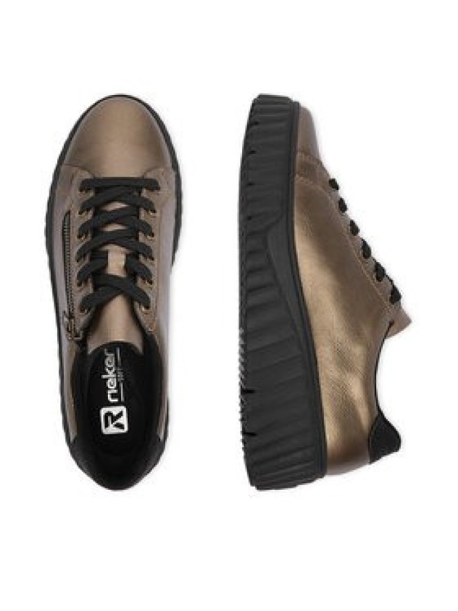 Rieker Sneakersy CEO-N2501-90 Złoty