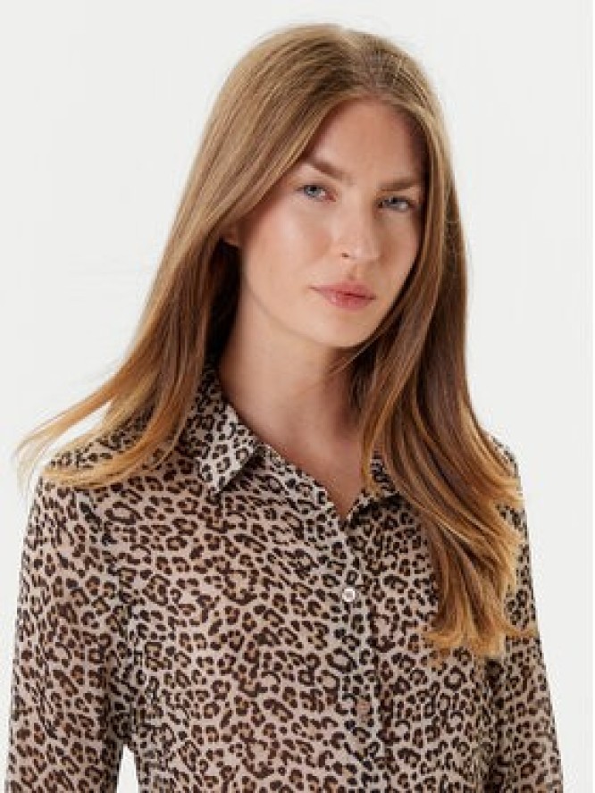 Guess Koszula W5YH0X WDW82 Beżowy Regular Fit