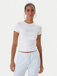 Juicy Couture T-Shirt Esme JCWCT225323 Biały Slim Fit