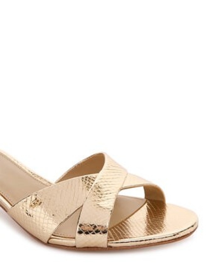 MICHAEL Michael Kors Klapki Cassidy Kitten 40S6CSMS1M Złoty