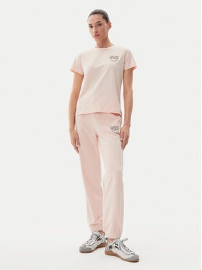 PINKO T-Shirt Nambrone 103320 A2G7 Różowy Regular Fit