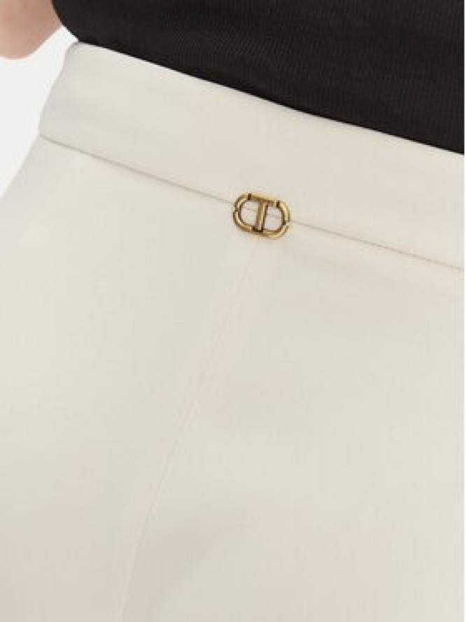 TWINSET Spodnie palazzo 251TP2102 Écru Wide Leg