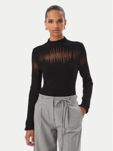 Rinascimento Bluzka CFM0012380003 Czarny Slim Fit