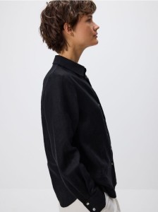 Lniana koszula - czarny