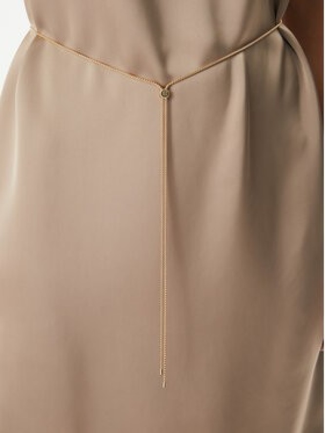 HUGO Sukienka koktajlowa Koberi 50566963 Brązowy jasny Regular Fit