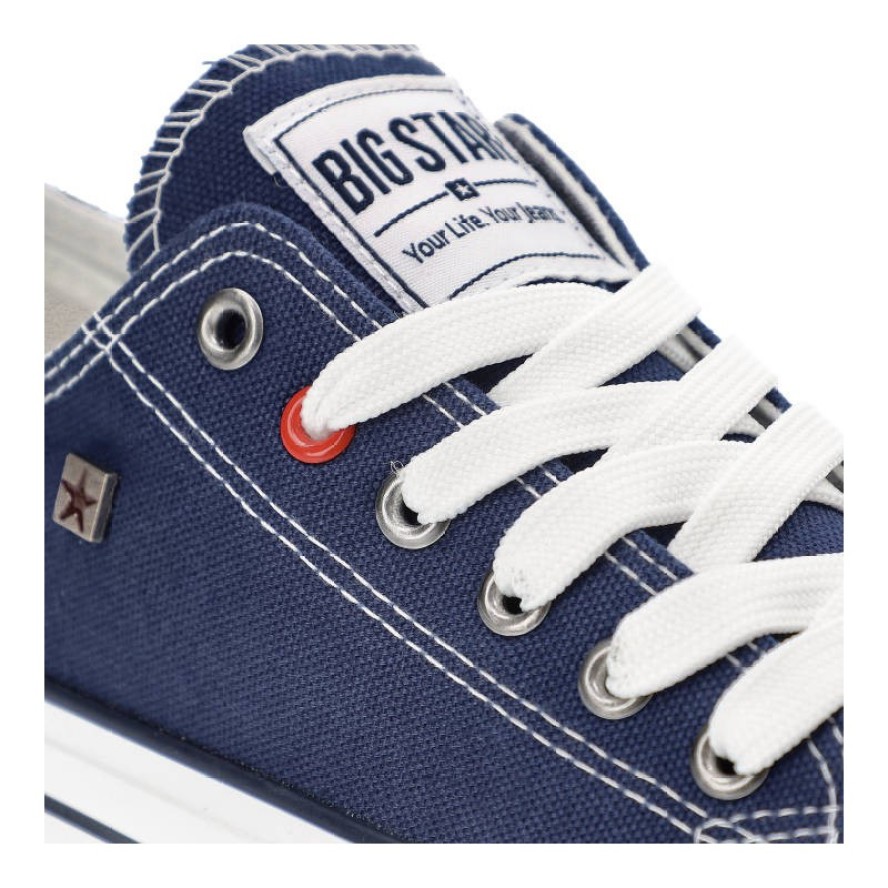 Granatowe Trampki Big Star Damskie Modne Obuwie