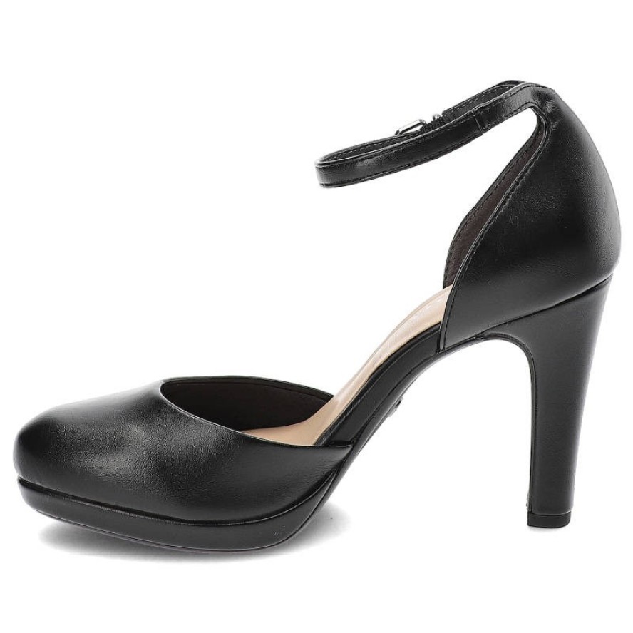 Czarne Sandały Tamaris Eleganckie Damskie Obuwie