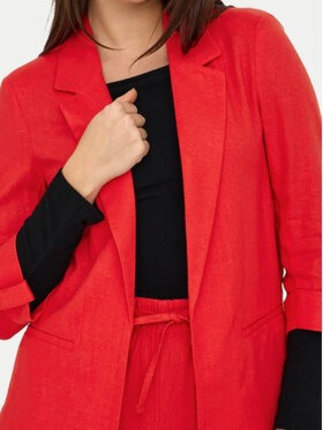 ONLY Marynarka Caro 15312199 Czerwony Loose Fit