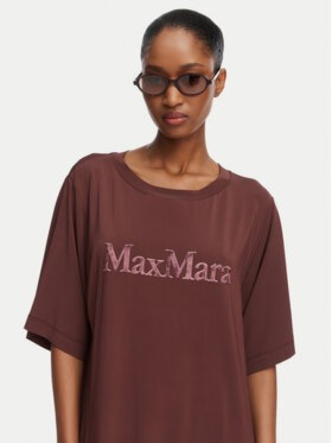 Max Mara Beachwear Sukienka codzienna 2616621049650 Brązowy Regular Fit