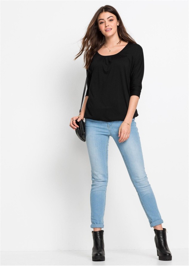 Bluzka oversize z mieszanki wiskozy