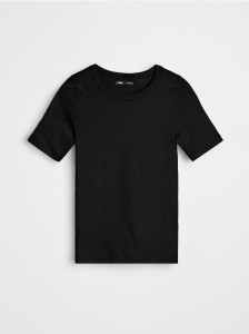 Bawełniana koszulka basic - czarny